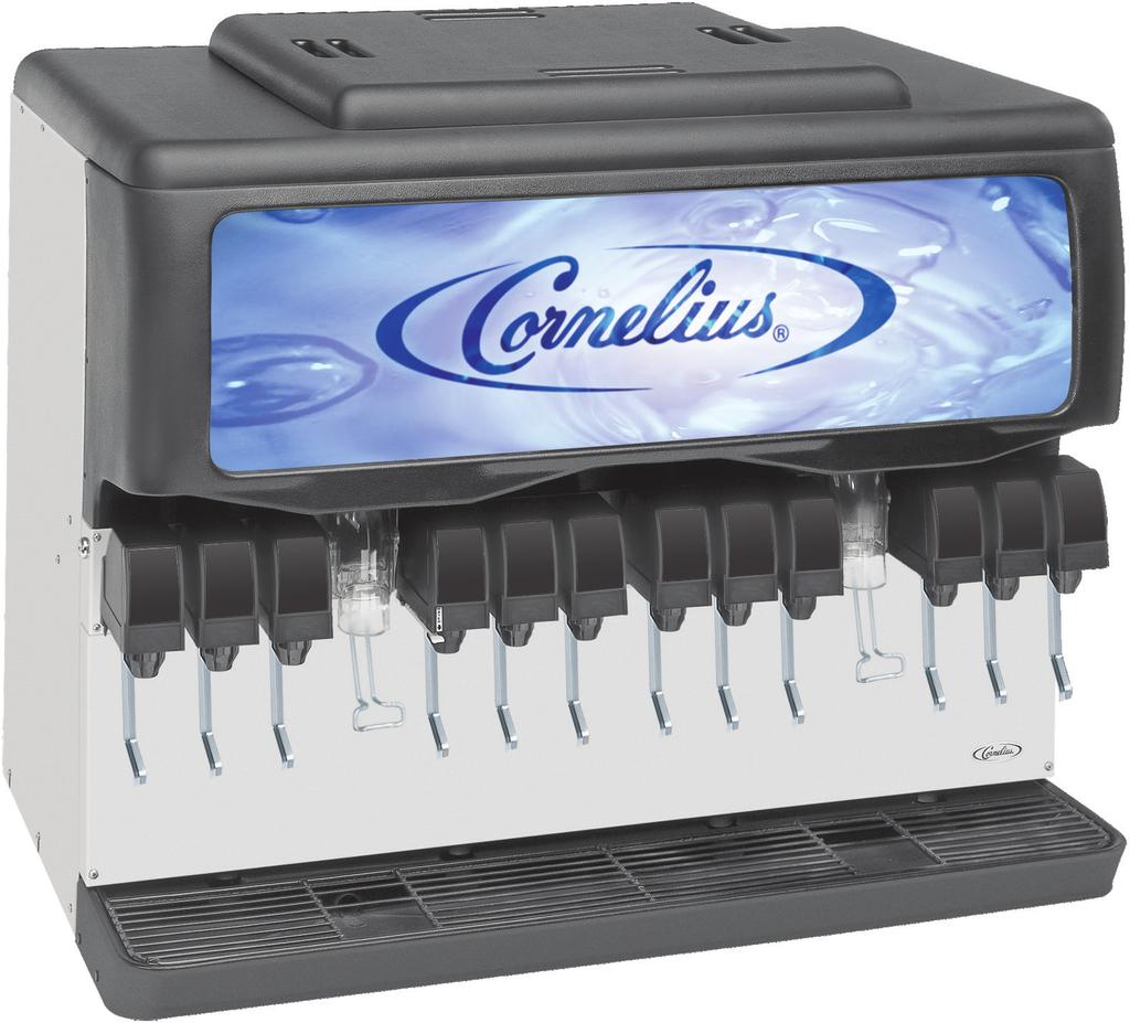 ENDURO 300 POST-MIX ICE DRINK DISPENSER FEATURES Large ice capacity- 300 lb.