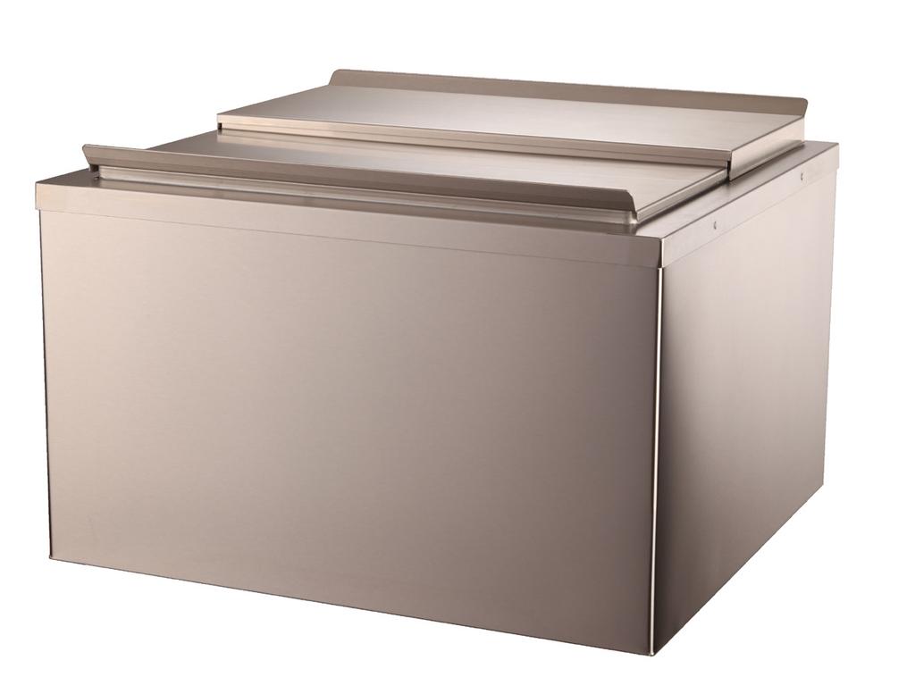 Available with sealed-in cold plates DROP-IN ICE CHESTS Easy install - Fits readily