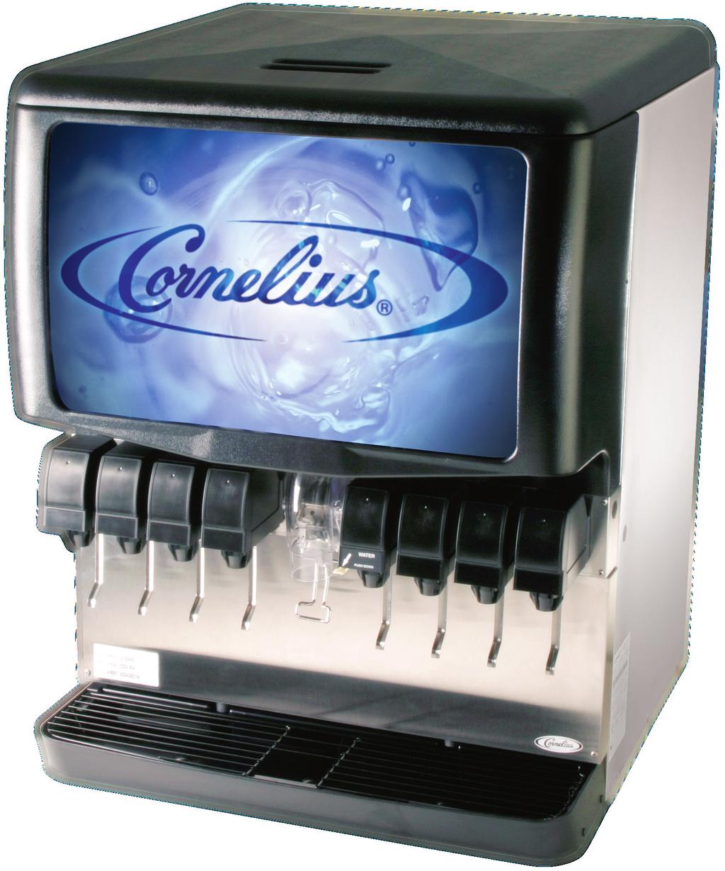 ENDURO 250 POST-MIX ICE DRINK DISPENSER FEATURES Large ice capactiy- 250 lb.