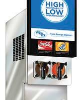 Reliability using fewer parts 352, Frozen Beverage Dispenser