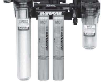 Scalestick Manifold has inlet water shut-off valve, flushing valve, inlet/outlet water