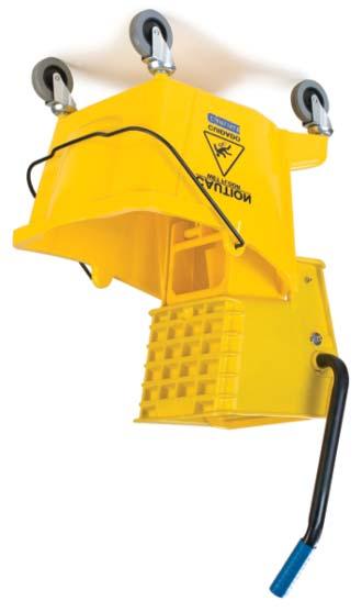 facilityspecials 35 Quart Side Press Mop Bucket Combo Yellow