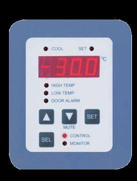 main features LED digital display of chamber temperature during Run Mode Power failure alarm Battery backup temperature controller features Programmable operating temperature range Stainless steel