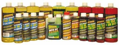 AIR CONDITIONING LUBRICANTS & DYES R134A OILS & DYES PART NO.