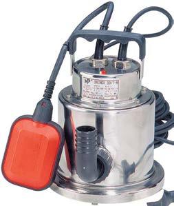 SUBMERSIBLE SUMP PUMPS DRENOX RANGE OMNIA 160/7 The Onga Drenox range 250/10 is constructed entirely of 304 grade stainless steel, including a cast stainless steel impeller.