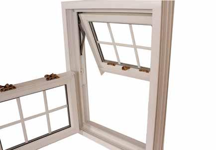 Traditional vertically sliding sash windows slide up and down and have a sliding seal that has