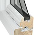 SASH AND FRAME VENTS We are able to offer a wide range of ventilation options, both in the sash and the frame. Options include canopy vents and flush vents in a range of colours and styles.