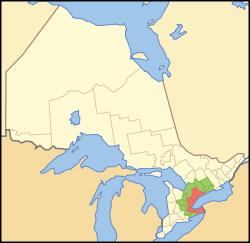 CANADA S HEARTLAND Two areas (i) the Golden Horseshoe region in Southern Ontario and (ii)the Montreal region are very popular for settlement
