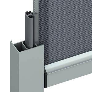 ProScreen ZIP SYSTEMS HunterDouglas ProScreen Zip is made up of two systems, in two designs. The selection depends on the dimensions of the window and the desired design.