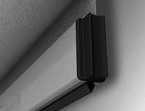 This keeps the side guiding profiles small and above all makes the Ultimate Screen ZIP Roller Blind very easy and safe to install by one person.