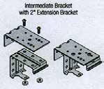 This allows additional clearance of obstructions such as window cranks or handles. Align and level extension brackets with a carpenter s level.