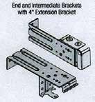 Use the appropriate fasteners to bolt the mounting brackets to the extension brackets.