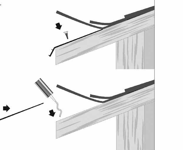 Dual or single flashing can be used in the valleys Drip Loop Power Connection Rain Gutter PLD-EC Angled Flashing Method 2 Flat