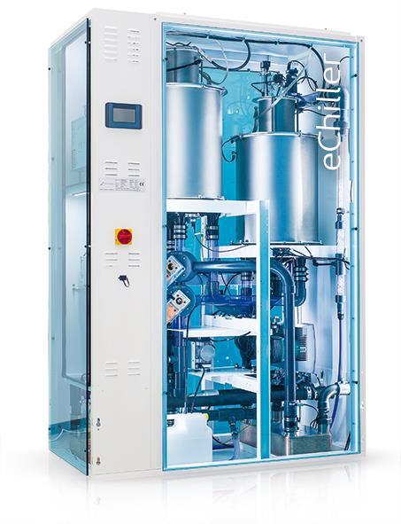 echiller R718 refrigeration system The echiller is the only chiller worldwide that uses water (R718) as refrigerant, is manufactured in series production, and is based on an innovative technology