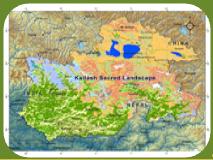 Kailash Sacred Landscape (China, India and Nepal) Uniqueness: Semi arid region to temperate region, sacred areas with Mt Kailash and Mansorover lakes, origin of four major rivers Years Development of