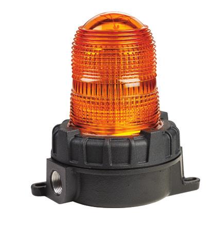 VISUAL SIGNALING MODEL 151XST HAZARDOUS LOCATION WARNING LIGHT Available in 12-24VDC, 120VAC and 240VAC 10,000 hour, high-intensity strobe Operating Temperature: -67 F to 150 F; -55 C to C Available