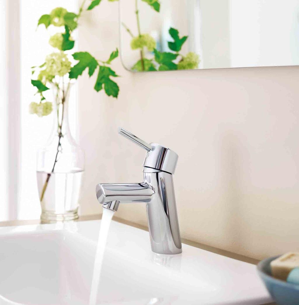 GROHE CONCETTO NEW The Concetto New range consists of the Basin Mixer, Bidet Mixer and 2 different styles of Kitchen