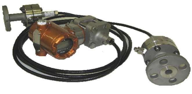Impulse-line with ½ inches remote seal type transmitter.