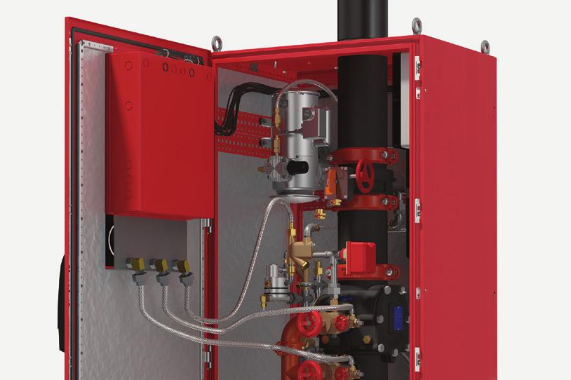 FireLock Series 745 Fire-Pac Systems 1½ 8" 40 200 mm Included in the FireLock Fire-Pac are a water supply shutoff valve, the sprinkler system fire protection valve, alarm line pressure switches, air