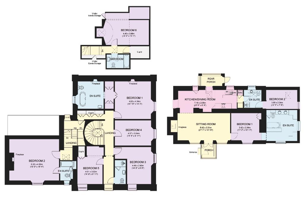The Cottage Approximate Gross Internal Floor Area 1,044 sqft (97 sqm) Second Floor This plan is for guidance only and must not be