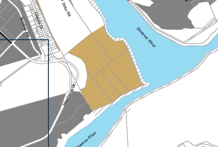 18 Extract from Planning Map 31a showing proposed area of Informal Recreation Zone on the Shotover