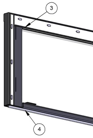There is a steel gasket that seals the top of the guillotine door frame against the fireplace. It is on the back side of the top of the guillotine door frame.