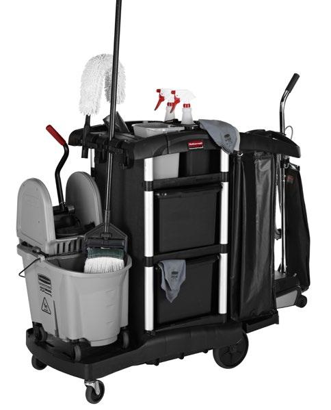 CLEANING CART SOLUTIONS The Executive Series High-Capacity and High-Security Carts