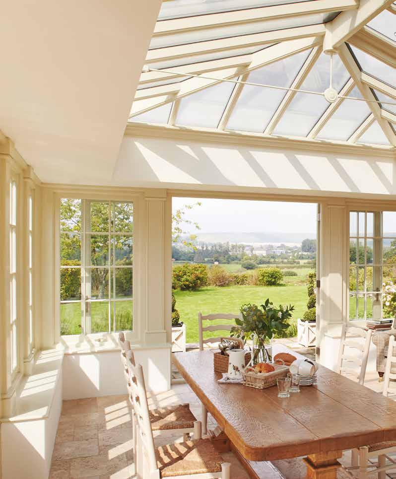 Bringing the outside in. A conservatory or orangery is more than just an extension to your house. It can be somewhere to enjoy the peace and tranquillity of the garden, whatever the weather.