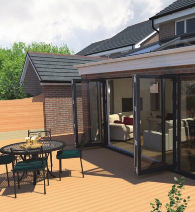 Rather than sitting on a deck or flat roof, the UltraSky Orangery uses the maximum roof space for glazing.