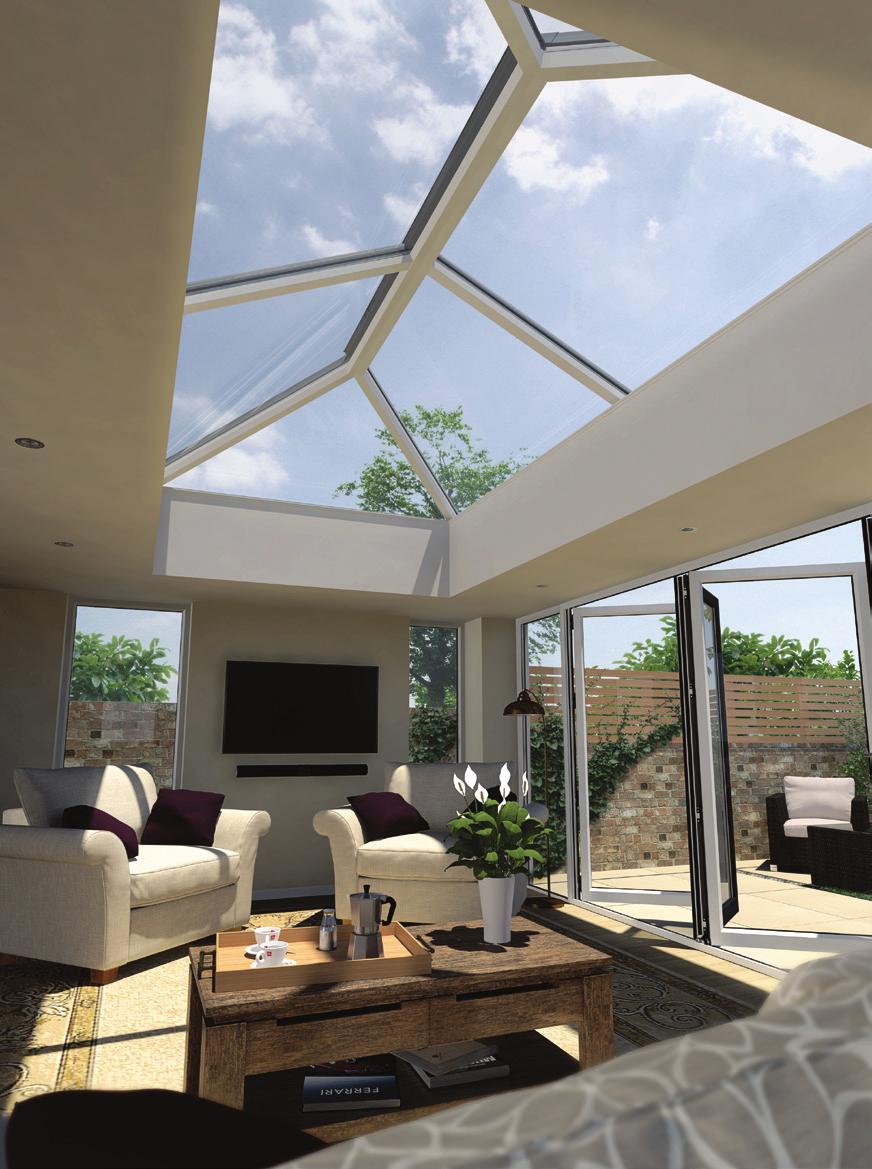 The UltraSky lantern roof & deck The UltraSky lantern rooflight is designed to