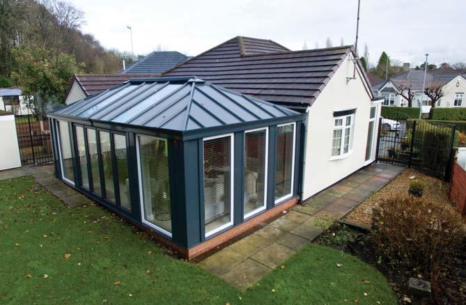 If a structure has a sufficient u-value - which measures thermal efficiency - to meet the current Building Regulations*, it can be classed as a domestic extension with no need for internal doors.