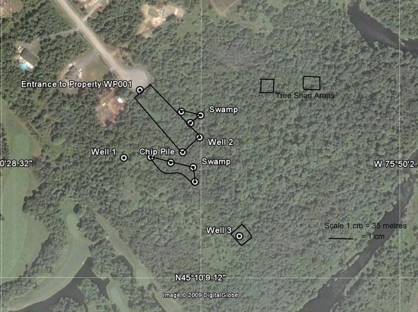 3.0 Methodology I visited the property on May 5, 2009 and the confirmation of the extent of the woodland and open pasture areas was confirmed by GPS co-ordinates and photographs.