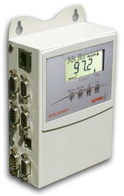 What is new? ELPRO has added an additional product to the successful ECOLOG-NET datalogger series to expand the possibilities of the central monitoring network based on LAN / WLAN.