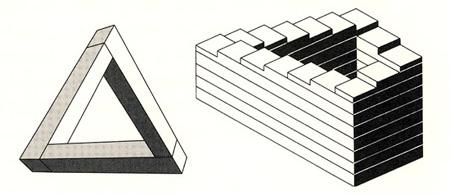 with initial concept of the never ending stairs in 1958.