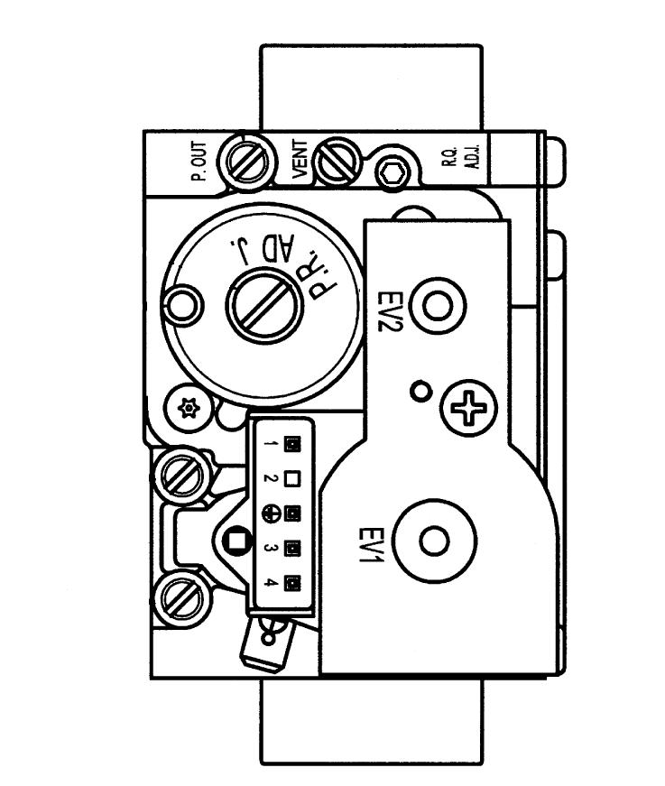 1 3 x 2 15.0 Setting the Gas Valve 15.1 Setting the Gas Valve (CO2 check) Central Heating Temperature Control Selector Switch Display Fig.