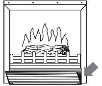 Once the fireplace insert has been properly connected to a grounded electrical outlet, it is ready to operate.