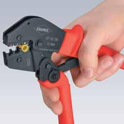 52 Crimping Pliers also for two-hand operation 52 04 for solder-free electrical connections the ingenious lever