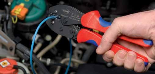 52 KNIPEX PreciForce Crimping Pliers For daily crimping applications, the specialist likes crimping pliers that work precisely and reliably.