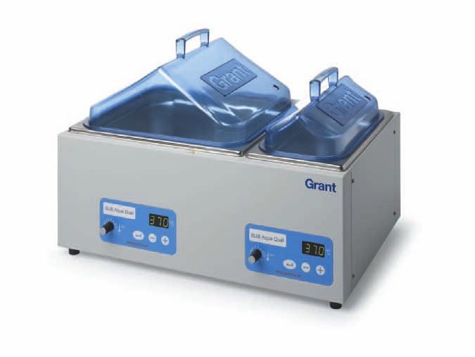 Unstirred water baths» SUB Aqua showcase dual, digital water bath SUB Aqua Dual 5 and 12 litres When two temperatures are needed and space and value-for-money are primary concerns the SUB Aqua Dual