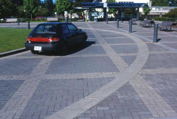 Drop-off Space Drop-off areas should not be considered simply a matter of vehicular circulation.