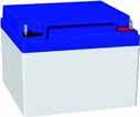 Batteries FA2006-A1 Battery (12 V 26 Ah VDS) Rechargeable sealed lead-acid battery for emergency power supply. 2 batteries must be ordered (system voltage 24 V).