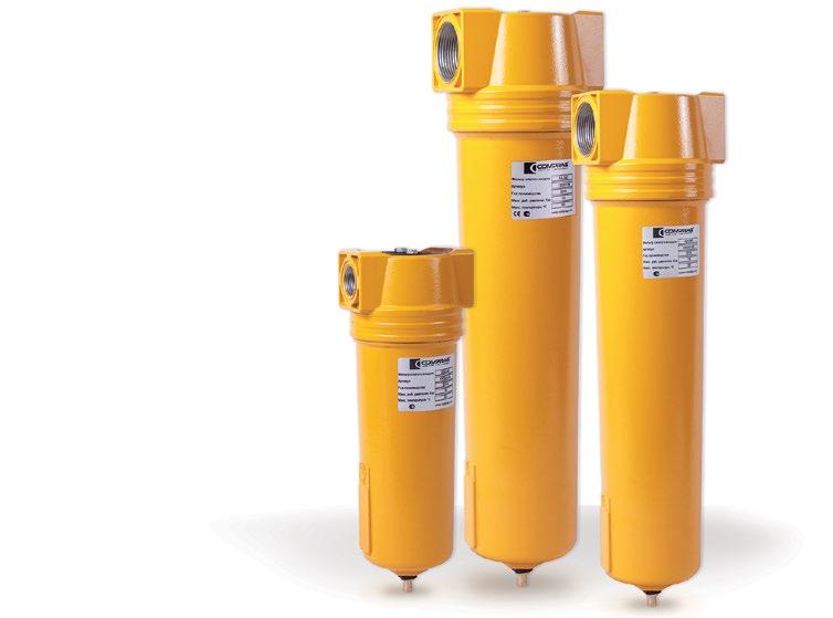 Catalog #1 Cyclone Separators for compressed air lines, AS-series with capacity 1,2-46,0 m³/min REMOVA L FLUID CON OF NSATE