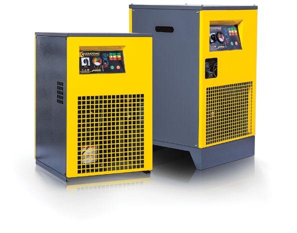 Refrigerated dryers RDX with 0.4 18.0 m³/min capacity RDX series dehumidifiers feature a robust design with low pressure loss and high efficiency.