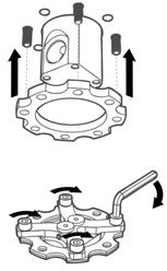 Mixer angle adjusting nuts 14. a. Adjust faucet angle by loosening off adjusting nuts, reposition and tighten nuts. b. Slide chrome base cover onto faucet.