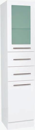 REVOLVING TALLBOY WITH TOWEL STORAGE Base of the Tallboy rotates 360 degrees and includes a full length