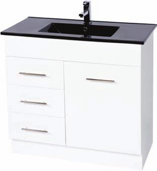 900 Vanity Unit with glass doors and offset bowl 1200 Vanity Unit with glass doors page 4 900 Vanity Unit with