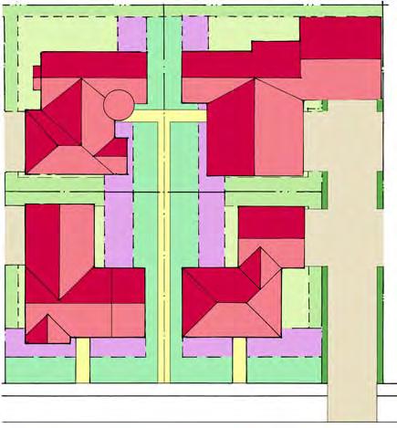 General Conditions Illustrative plan of Courtyard house placement on lot Lot Size Courtyard lots are approximately 65 feet wide by 70 feet deep.