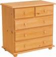 BEDSIDE CABINET 44 x 44 x 63 cm 3 drawers 75.00 (inc. vat) DRESSING TABLE 45 x 97 x 81 cm 4 Drawers 139.