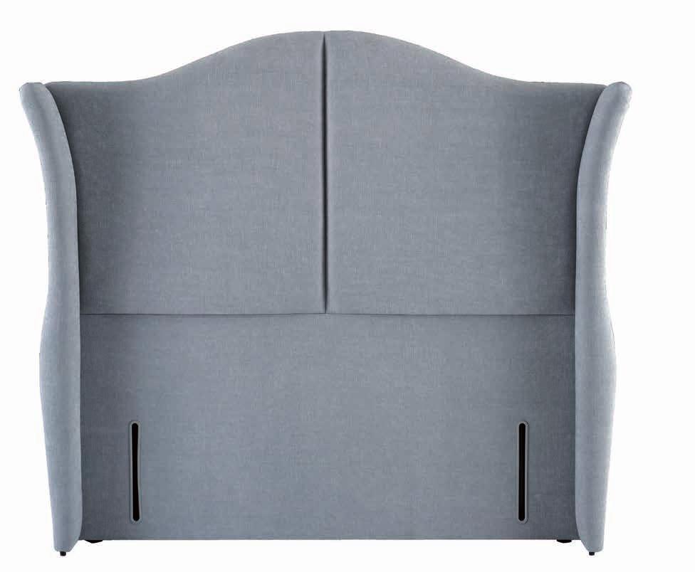 Size: 134cm high by 9cm deep with wings 30cm deep at their base. Shown above in Slate Weave upholstered fabric.