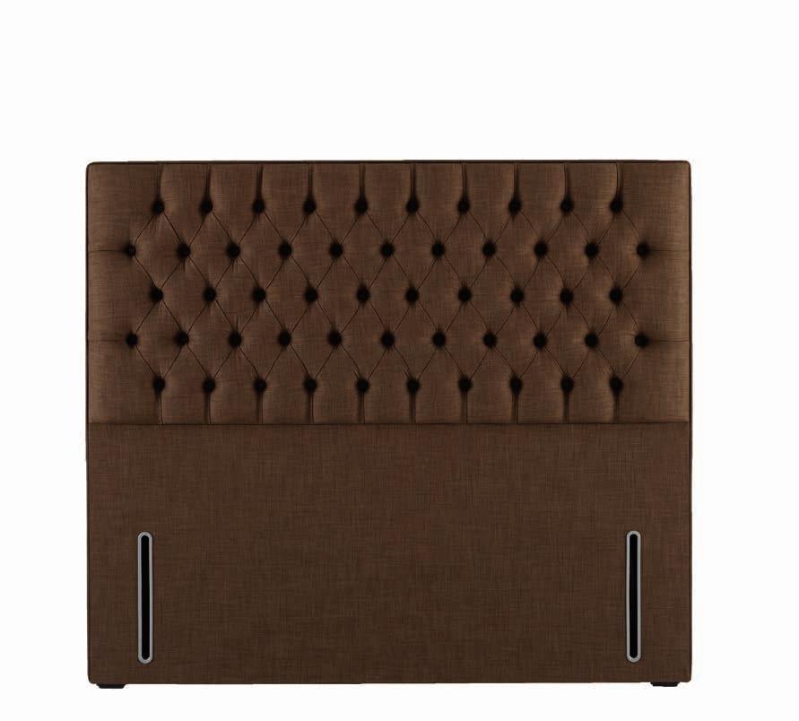 central panel. Size: 161cm high by 9cm deep. Shown above in Pyra Charcoal upholstered fabric.